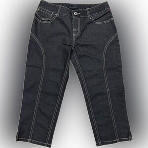 Burberry Black Label Archive Japanese Denim Cropped Contrast Stitch, 27”W
